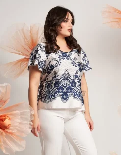 Casacca in fantasia pizzo