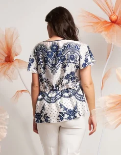 Casacca in fantasia pizzo