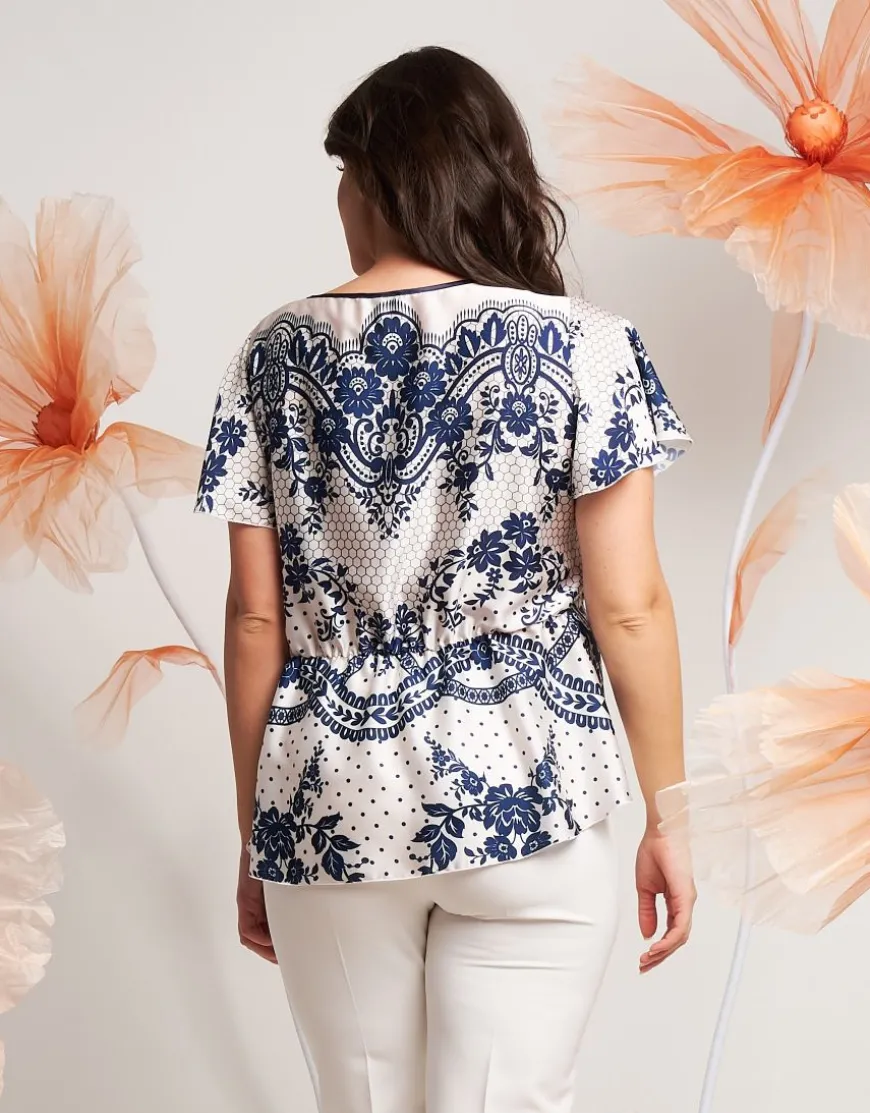 Casacca in fantasia pizzo