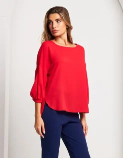 Casacca in georgette rossa