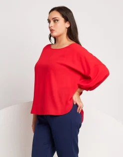 Casacca in georgette rossa