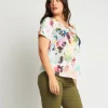 Casacca in jersey con anello sullo scollo