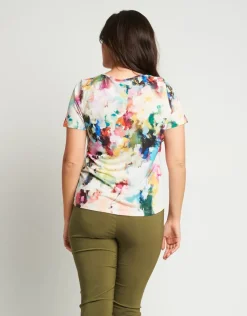 Casacca in jersey con anello sullo scollo