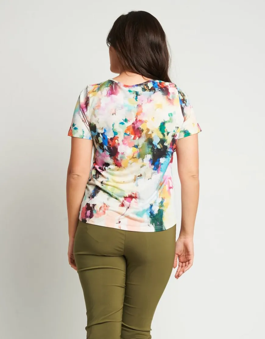 Casacca in jersey con anello sullo scollo