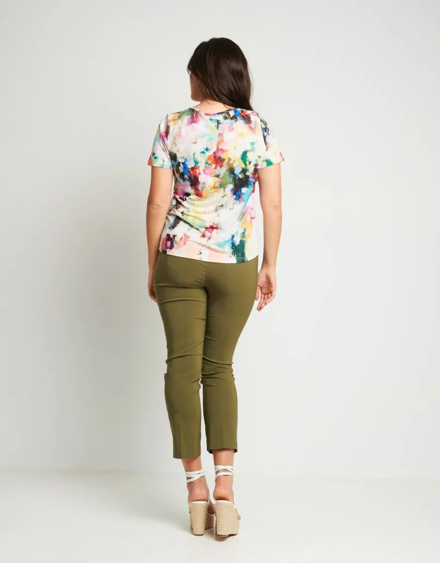 Casacca in jersey con anello sullo scollo