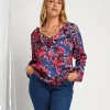 Casacca in raso fantasia floreale