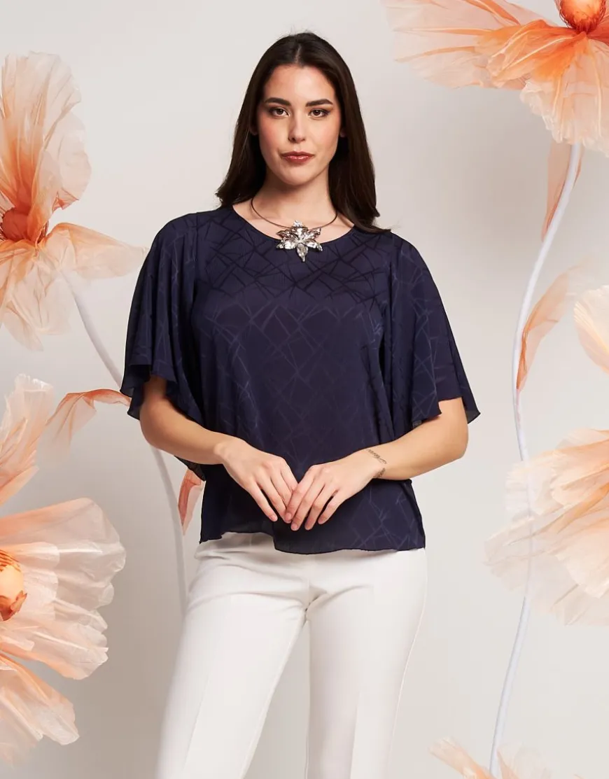Casacca in raso jacquard