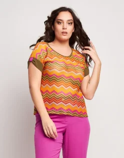 Casacca in rete multicolor