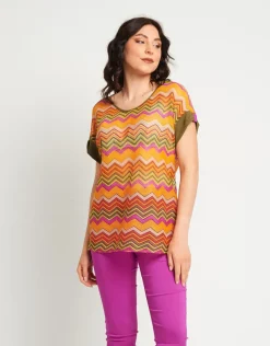 Casacca in rete multicolor