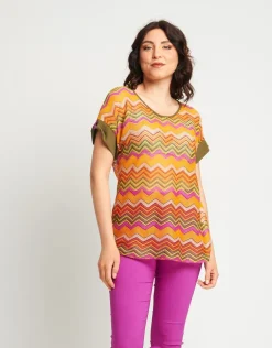 Casacca in rete multicolor