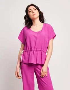 Casacca in viscosa con coulisse