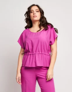 Casacca in viscosa con coulisse