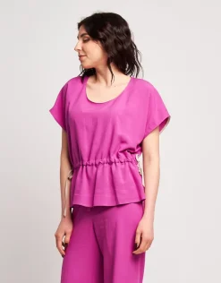 Casacca in viscosa con coulisse