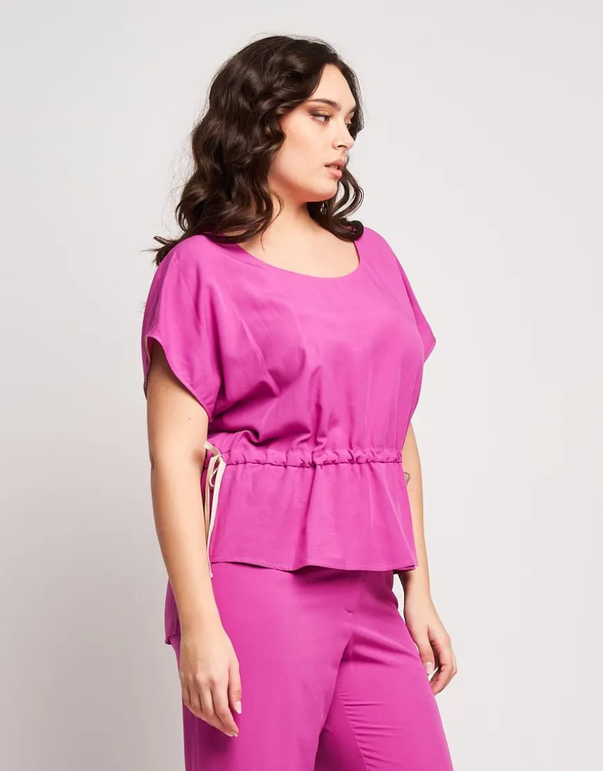 Casacca in viscosa con coulisse