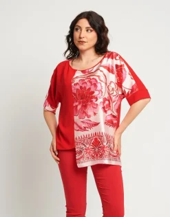 Casacca in viscosa con maniche a kimono