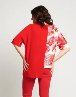 Casacca in viscosa con maniche a kimono