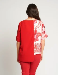 Casacca in viscosa con maniche a kimono