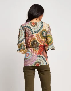 Casacca in viscosa fantasia mandala