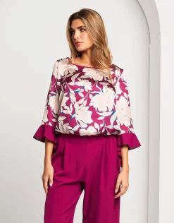 Casacca raso fantasia iris