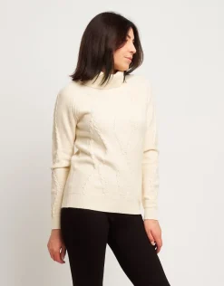 Dolcevita a coste con maniche raglan