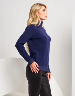 Dolcevita con dettagli in lurex
