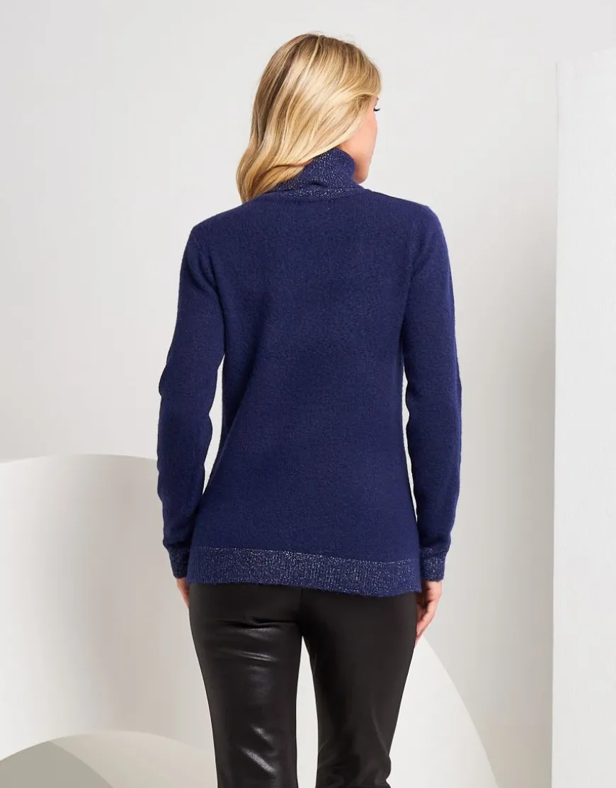 Dolcevita con dettagli in lurex