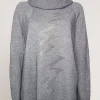Dolcevita con zig-zag di strass