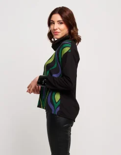 Dolcevita in jacquard fantasia