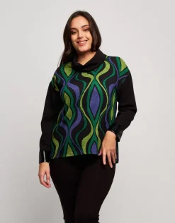 Dolcevita in jacquard fantasia
