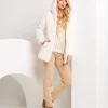 Ecopelliccia con cappuccio e zip