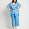 Giacca a kimono con bordi in raso