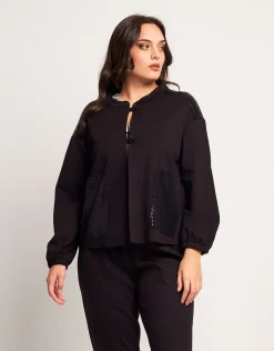Giacca bomber con dettagli di paillettes