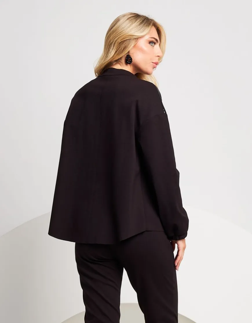 Giacca bomber con dettagli di paillettes