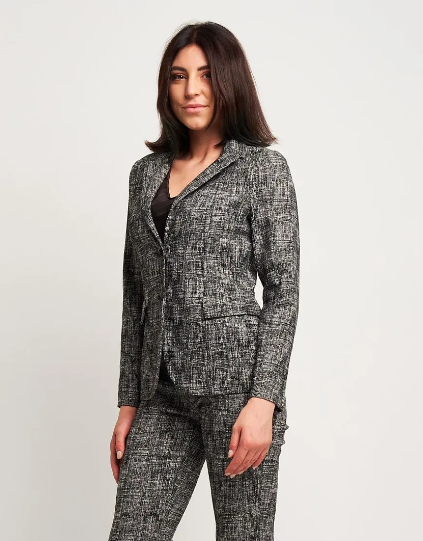 Giacca con filato in lurex