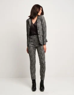 Giacca con filato in lurex