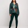 Giacca con fiore e cinturina