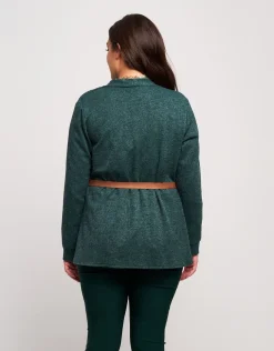Giacca con fiore e cinturina