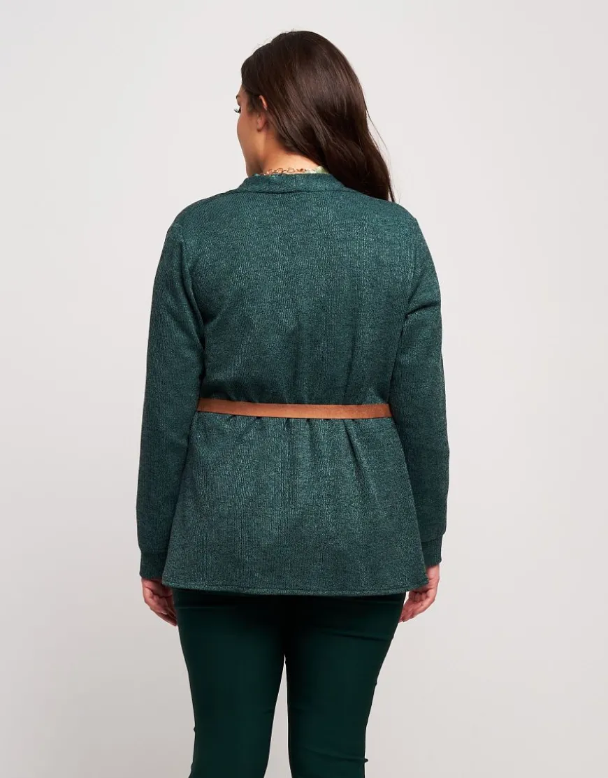 Giacca con fiore e cinturina
