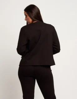 Giacca con inserti in ecopelle