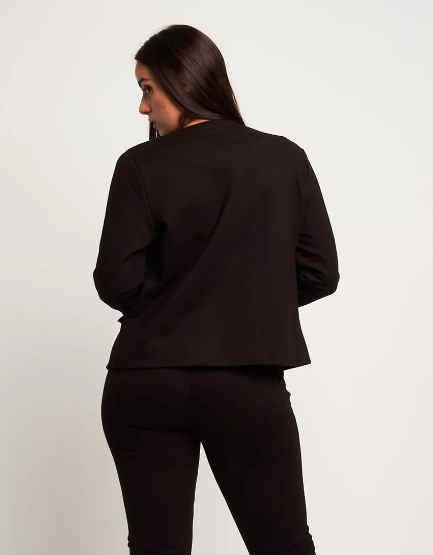 Giacca con inserti in ecopelle