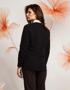 Giacca con revers e dettagli