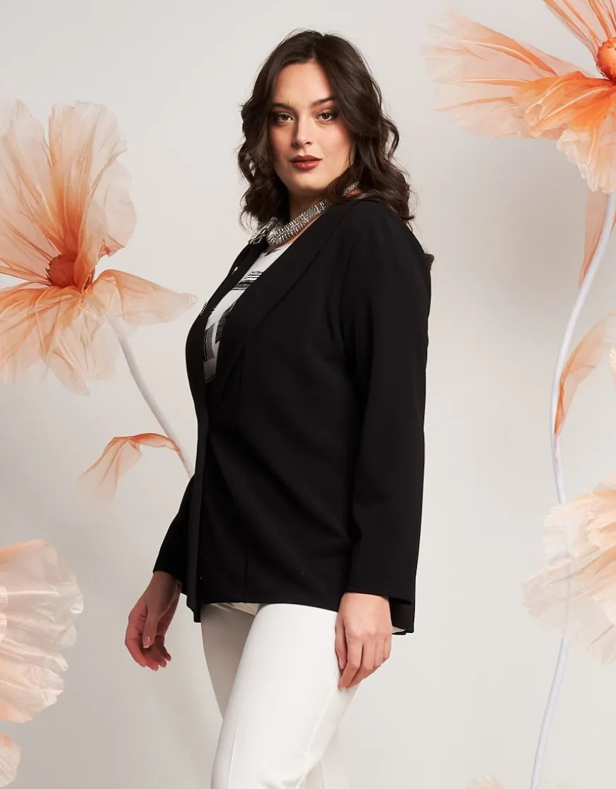 Giacca con revers e dettagli