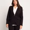 Giacca con revers e pattine