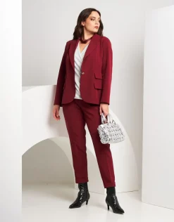 Giacca con revers e pattine laterali