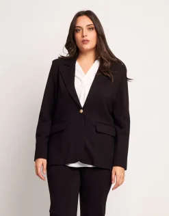 Giacca con revers e pattine