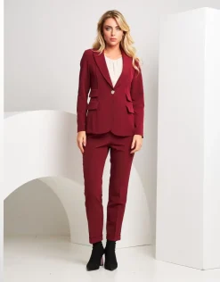 Giacca con revers e pattine laterali