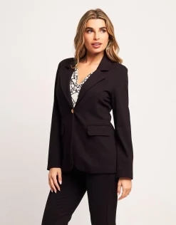 Giacca con revers e pattine