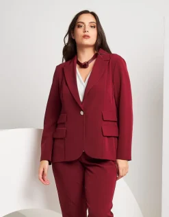 Giacca con revers e pattine laterali