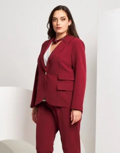 Giacca con revers e pattine laterali