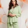 Giacca con scollo drappeggiato